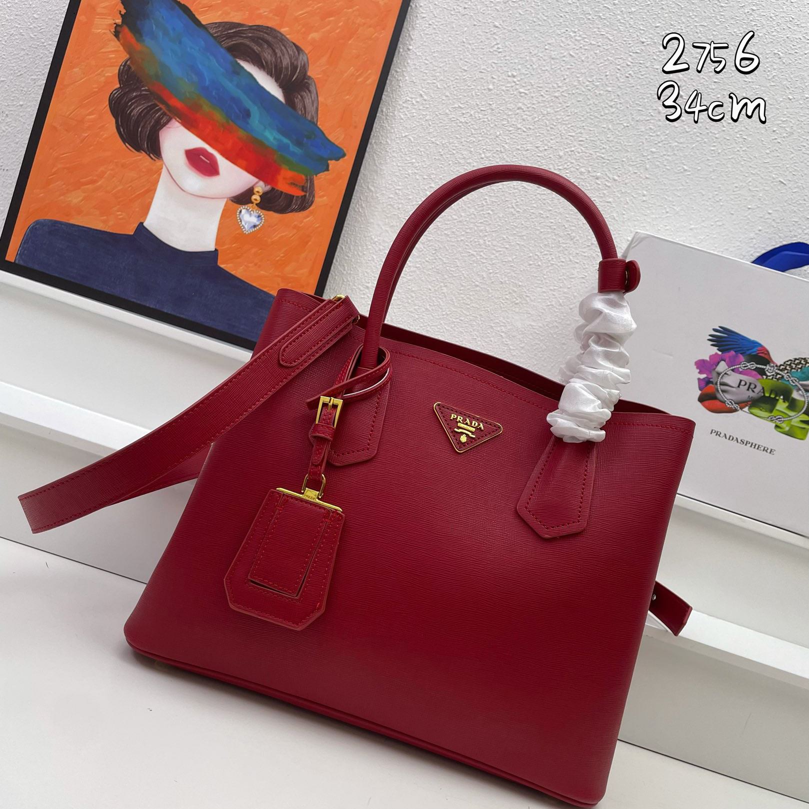 Pra*a top handle bags